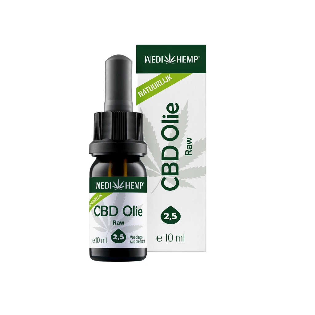 Wedihemp CBD Oil 2.5% Raw CBD (10ml) 4 Wedihemp CBD Oil 2.5% Raw CBD (10ml) - Afbeelding 2